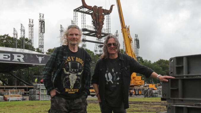 Der Schädel hängt, Wacken kann starten FOTO WOA Festival GmbH